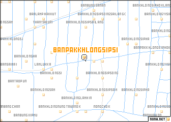 map of Ban Pak Khlong Sip Si