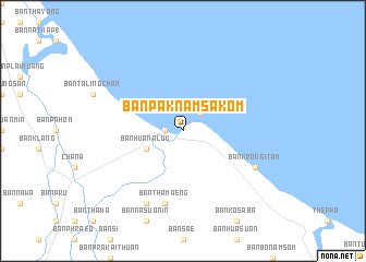 map of Ban Pak Nam Sakom