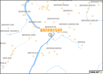 map of Ban Paksan