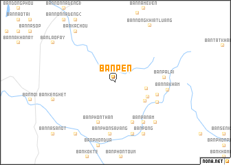 map of Ban Pèn