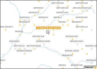 map of Ban Phanam-Ôk