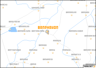 map of Ban Phawon