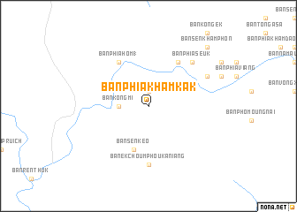 map of Ban Phiakhamkak