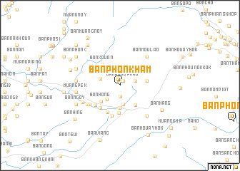 map of Ban Phônkham