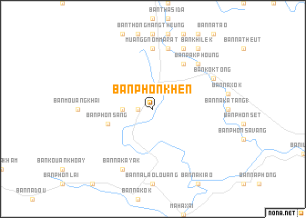 map of Ban Phônkhèn