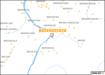 map of Ban Phônsana