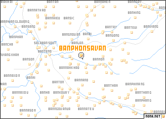 map of Ban Phônsavan