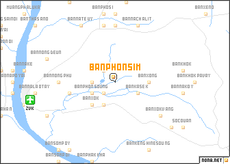 map of Ban Phônsim