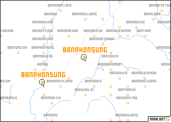 map of Ban Phon Sung