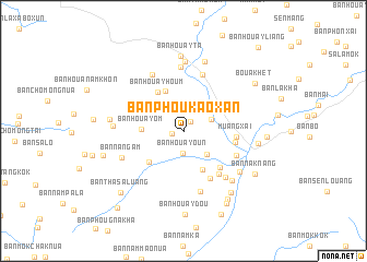 map of Ban Phoukaoxan