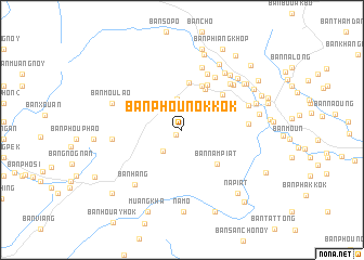 map of Ban Phounôkkôk