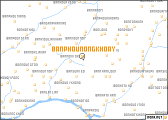 map of Ban Phounongkhoay