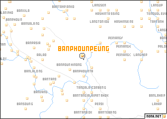 map of Ban Phoun Peung