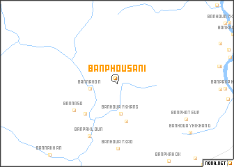 map of Ban Phousani