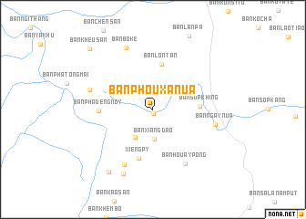 map of Ban Phouxa-Nua