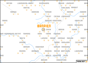 map of Bản Pien