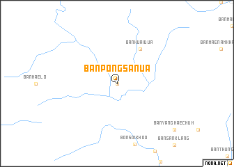 map of Ban Pong Sa Nua