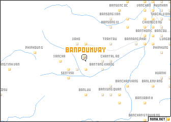 map of Bản Poum Vay