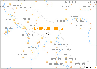 map of Ban Pounhin-Ong