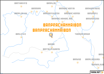 map of Ban Pracham Mai Bon