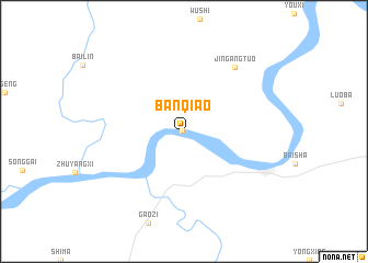 map of Banqiao