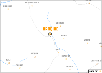 map of Banqiao