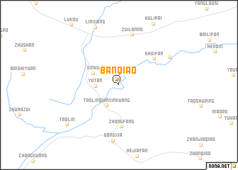 map of Banqiao