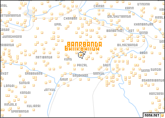 map of Banr Bānda