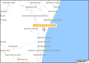 map of Ban Sahakham