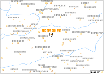 map of Ban Sakèn