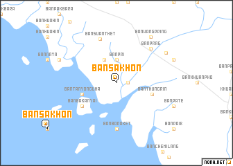 map of Ban Sakhon