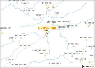 map of Ban Sakon