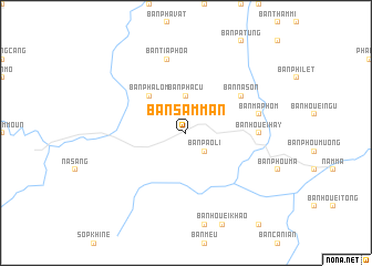 map of Bản Sam Man