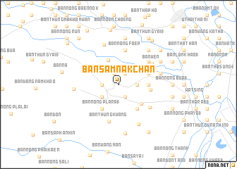 map of Ban Samnak Chan