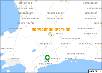 map of Ban Samnak Krathon