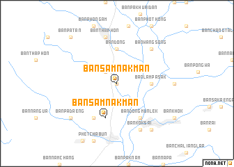 map of Ban Samnak Man