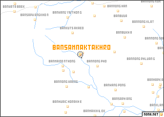 map of Ban Samnak Takhro