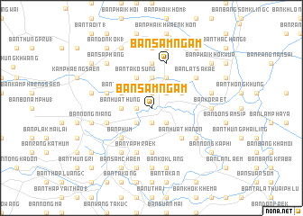 map of Ban Sam Ngam