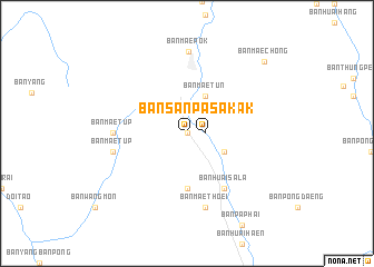 map of Ban San Pa Sak