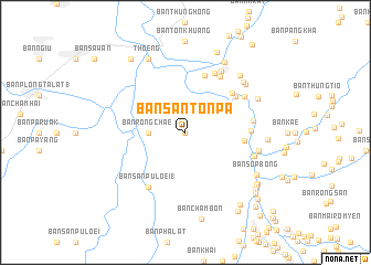 map of Ban San Ton Pa