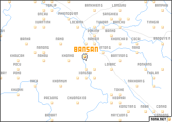 map of Bản San