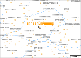 map of Ban Sènlapmuang