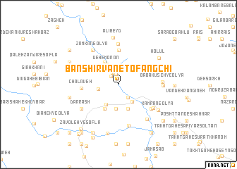 map of Bān Shīrvān-e Tofangchī