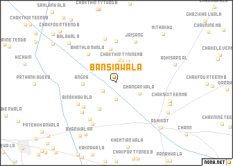 map of Bansīāwāla