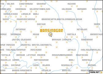 map of Bansinagar