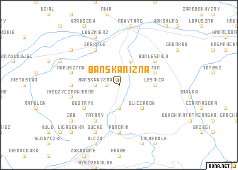 map of Bańska Niżna