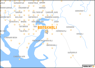 map of Bānskhāli