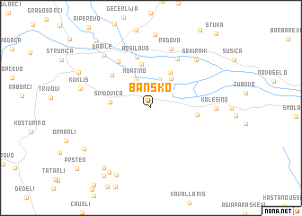 map of Bansko