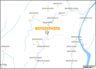 map of Ban Som Phone