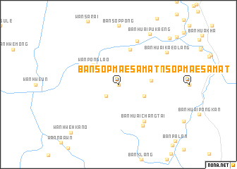 map of Ban Sop Mae Samat